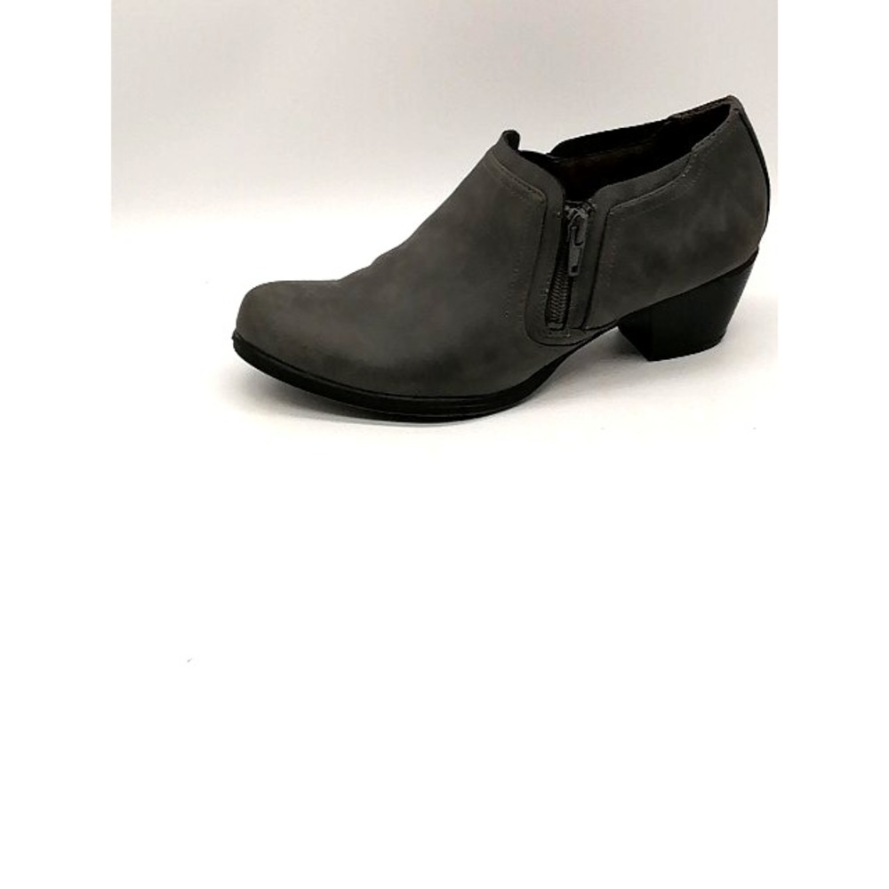 Natural Soul Boots Womens Kasta Gray 8 Ankle Bootie Shoe Side Zip Stretch